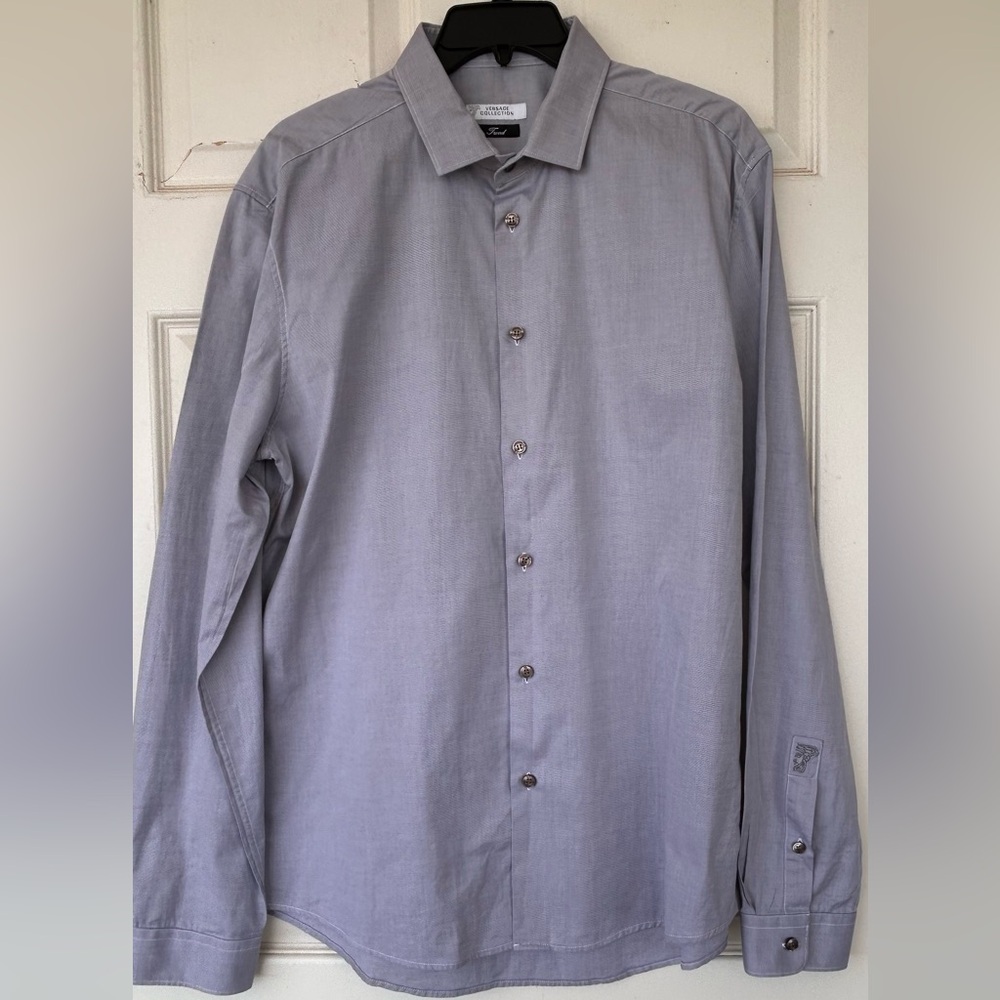 Versace Collection Trend Men’s Dress Shirt Long Sleeves Size EU 43